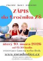 Zápis do 1.ročníku ZŠ 2026